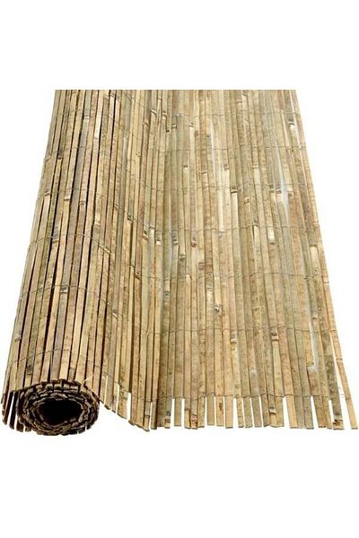 Mercaton Gard Decorativ Mercaton, Bambus Natural, Tip Paravan, Delimitare Spatii Exterioare, 5 x 2 m, Maro