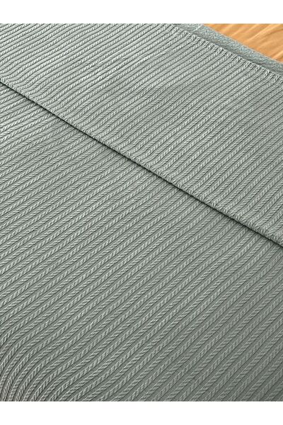 Zeren Home Single Cotton Pique with Hair Braid Model - Bedspread 160 X 220 cm