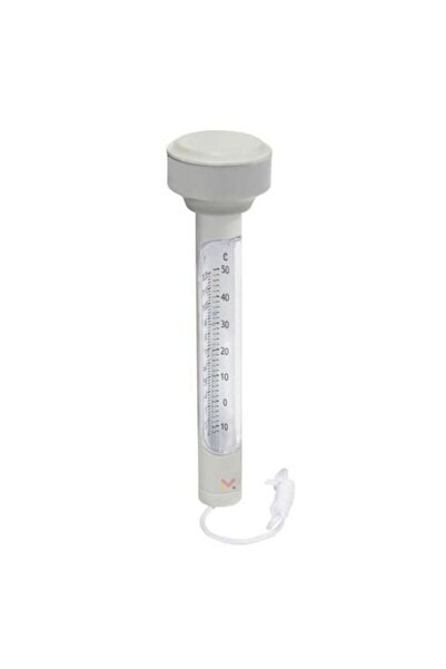 OEM Floating thermometer with string for measuring water temperature in swimming pools, 19 x 5 cm, White