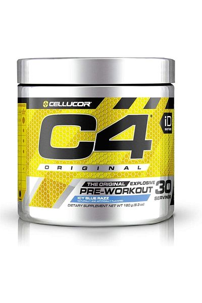 Cellucor سي 4 الأصلي، قبل التمرين، 195 غرام، آيسي بلو راز، 30 حصة