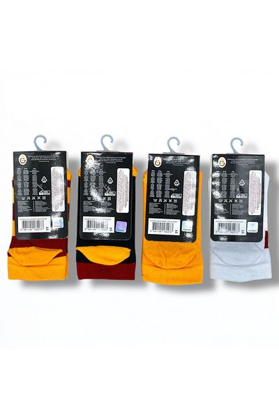 Galatasaray Licensed Children's 4 Pairs Booties Socks 1905-P