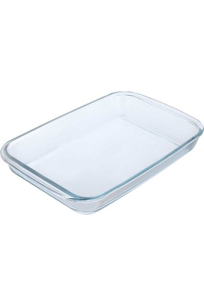 Alsaif Gallery Glass Baking Dish, 2.9 cm, Rectangular - Transparent