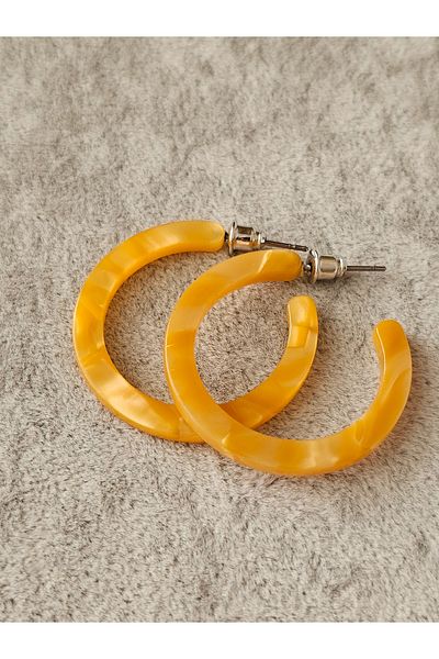 SiestaAccessories Pearlescent Thin Acrylic Hoop Earrings