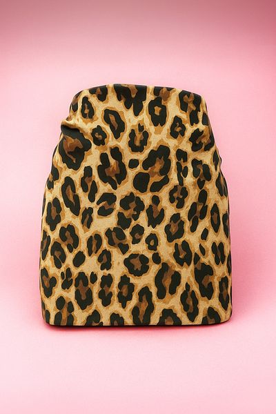 pistore Μαλακό Leopard Print Κοντό γυναικείο φόρεμα παραλίας Pareo Satin Νέα σεζόν