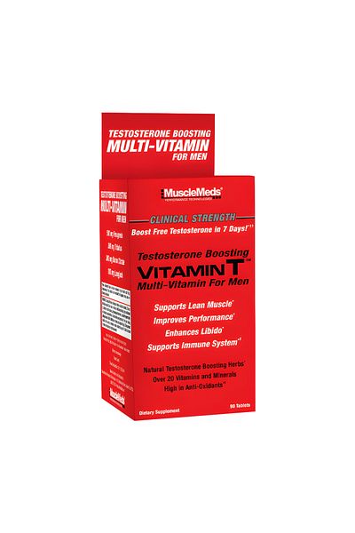 MuscleMeds Vitamin-T, Multivitamin For Men, 90 Tabs, 30 Servings