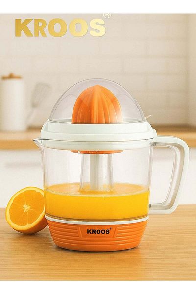 Cross KR-5673 Electric Citrus Juicer – Large Capacity, Transparent Design with Double Orange Head,