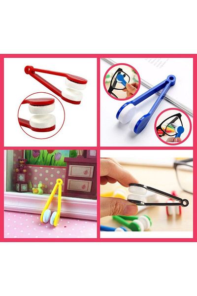 OEM Set 4 Instrumente cu 2 capete pentru curatarea ochelarilor din microfibra SoftTouch