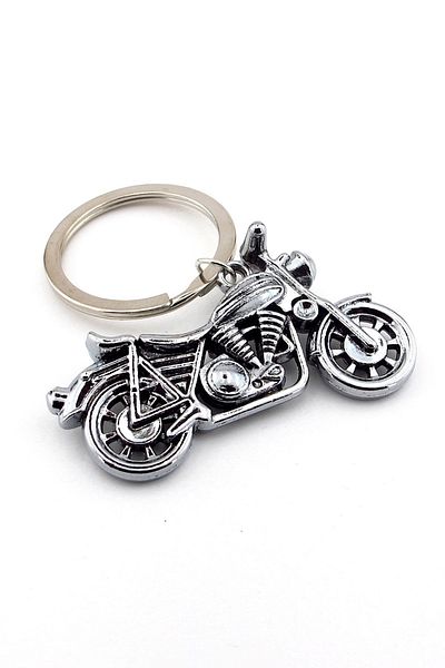 Solfera Chopper Cruiser Motorcycle Engine Shape Metal Keychain Kc326