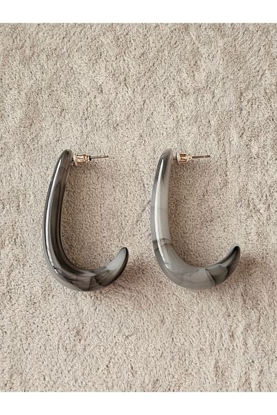 SiestaAccessories Gray Color Acrylic Earrings