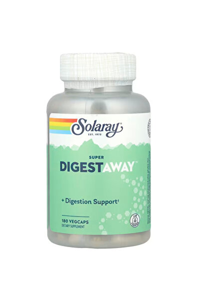 Solaray Super Digestaway Digestive Enzymes - Pancreatin, Papain, Ginger, Peps...