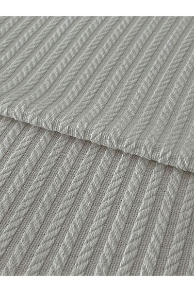 Zeren Home Single Cotton Pique with Hair Braid Model - Bedspread 160 X 220 cm