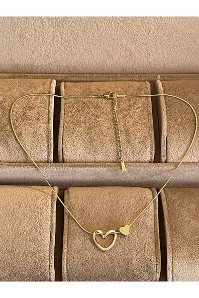 Rupen Kraft 316 L Surgical Steel N Letter Steel Necklace Stainless No Tarnish
