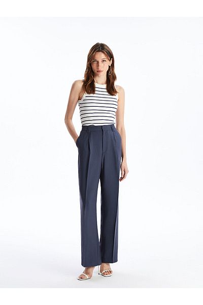 LC Waikiki   Comfortable Fit Women's Trousers with Elastic Waist