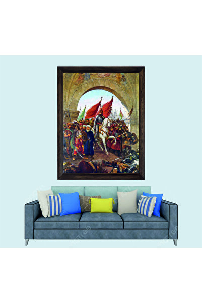 Lioncraft Osmanlı Padişahı Fatih Sultan Mehmet Han İstanbula Girişi Çerçeveli...