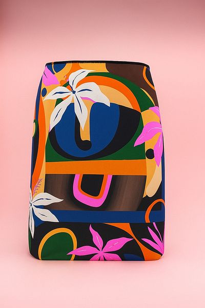 pistore Rochie de plajă pentru femei din satin, cu model de frunze, crem albastru, sezon nou