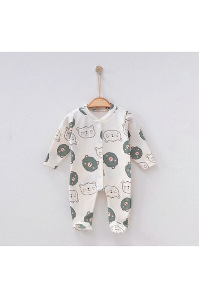 Nayinom Cute Teddy Bear Printed Unisex Jumpsuit