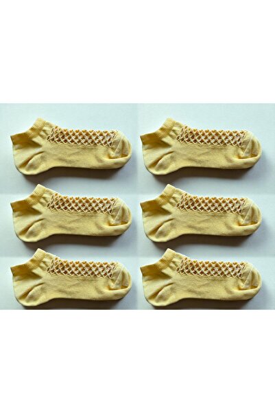 Helsinki Women's Booties (6 Pairs) Mesh Model Cotton Anti-Sweat Socks Set