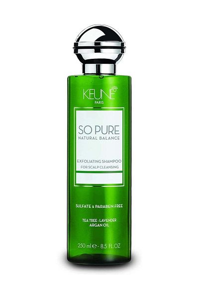 Keune So Pure Natural Balance Exfoliating Shampoo For Scalp Cleansing - Sulfate And Paraben Free