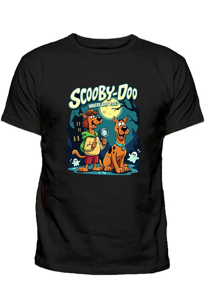 Efendioğlu Design Scooby Doo Where Are You Printed Cotton Children's T-Shirt
