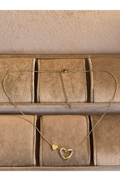 Rupen Kraft 316 L Surgical Steel C Letter Steel Necklace Stainless No Tarnish