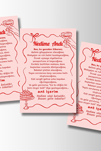 Metranya Nedime Andı 15 Adet Bekarlığa Veda Partisi Bride To Be Oyun Soru Kartı Gelin Nedime Nişan Düğün
