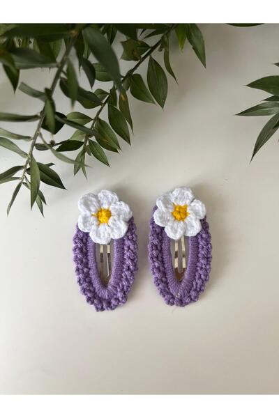 ROYKA Hand Knitted Purple Daisy Gift Daily Girl's Buckle