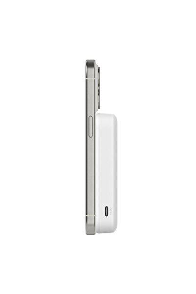 Belkin Εξωτερική μπαταρία Belkin BOOSTCHARGE PRO BPD007btWH, Qi2, MagSafe, 8000 mAh, με βάση (Λευκό)