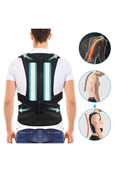 ARWEX مشد الوضعية المستقيم مع مشد الخصر للكتف والظهر للنساء والرجال مصحح الوضعية المضاد للقصب