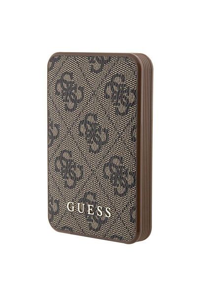 Guess Guess external battery, 5000mAh, 15W, 1xUSB, 1xUSB-C, 1xMicroUSB, Battery indicator (Brown)