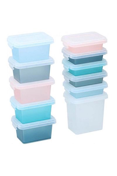 Alpina Set of 11 storage boxes with lids
