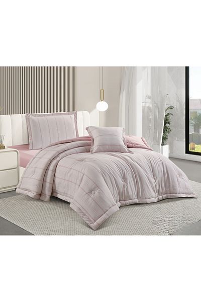 HOURS Horse Macrofiber Duvet Set, 1.5 King Size, 160cm, 4 Pieces, Modern and Distinctive Colors, Joshua-008
