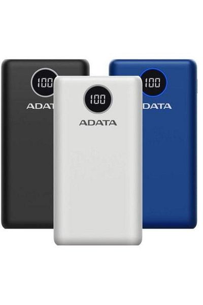 Adata Baterie externă A-Data P20000QCD, 20000mAh, 2x USB, 1 x USB-C (Alb)