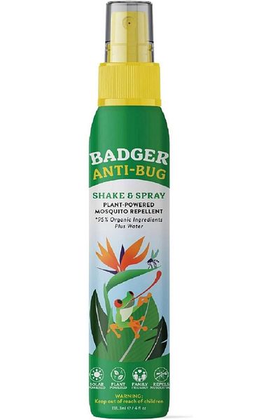 Badger Bug Spray, Family Friendly All Natural Mosquito Repellent w/Organic Essential Oils, Deet-Free