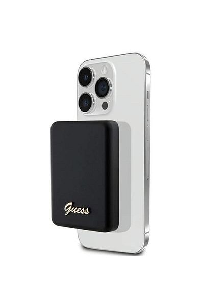 Guess GUESS External Battery, Aluminum, Magsafe, 5W, 5000 mAh (Black)