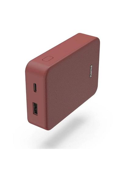 Hama External battery Hama 201714, Color 10, 10000 mAh, USB-C/USB-A (Red)
