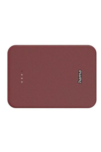 Hama External battery Hama 201714, Color 10, 10000 mAh, USB-C/USB-A (Red)