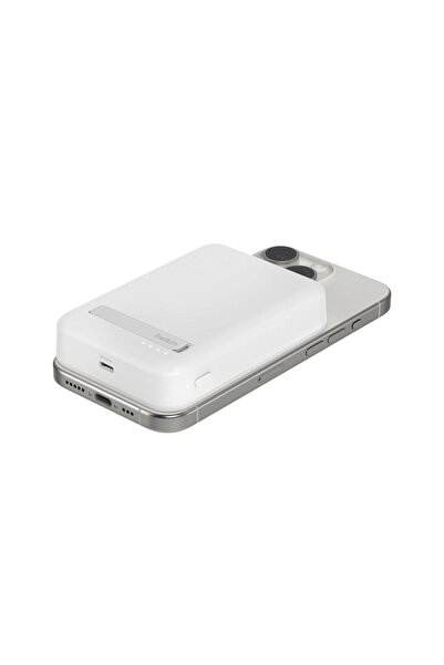 Belkin Εξωτερική μπαταρία Belkin BPD008btWH BoostCharge Pro, Qi2, 10000 mAh, MagSafe, με βάση (Λευκό)