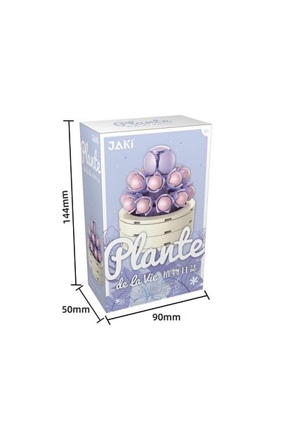 JAKI Block Succulent Flowers 9 cm 120 Pieces Flower Pot Series Purple