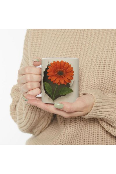 sıradışıhediyem Beloved Mug Cup Flower Mug Cup Gift for Friend Gift for Lover 3 D Looking Mug