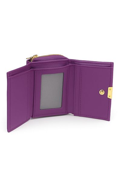 zetus Purple Women's Wallet with Cat Detail