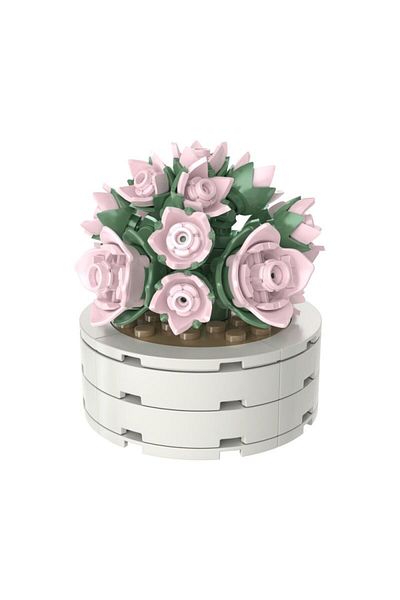 JAKI Block Succulent Flowers 9 cm 120 Piece Flower Pot Series Pink