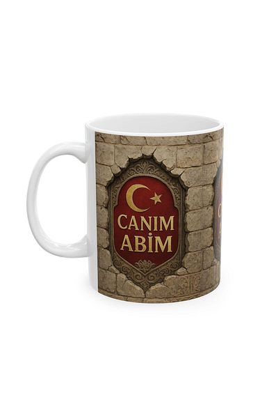 sıradışıhediyem Canim My Brother Mug Cup Evening Dress Gift 3 D Mug Evening Dress Birthday Gift