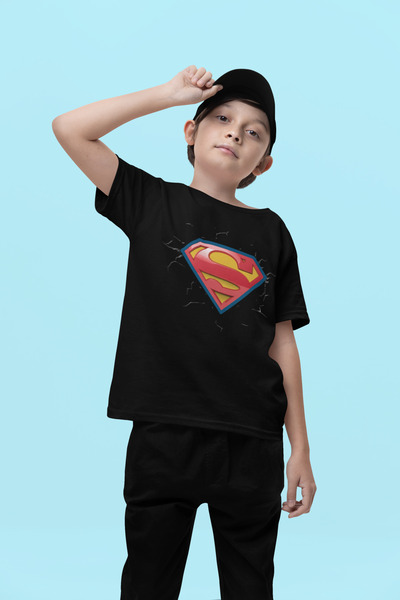 SEVBANO Dječja majica sa logotipom Supermena, unisex, filmska majica sa super...