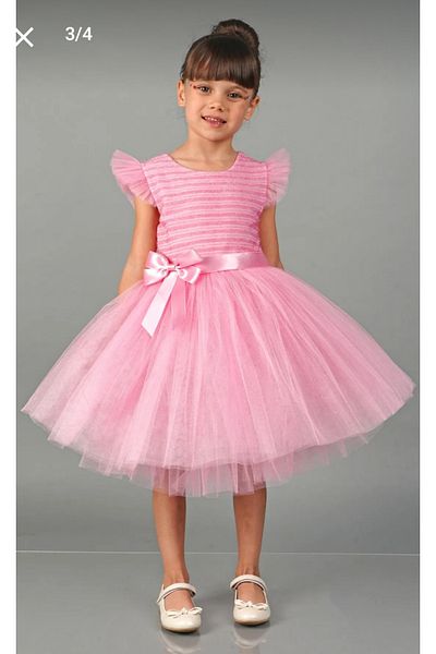 BEGONYA BEBECE KIDS Bebece Kids Pink Tulle Custom Gun Celebrations Party Prom Wedding Party Dress