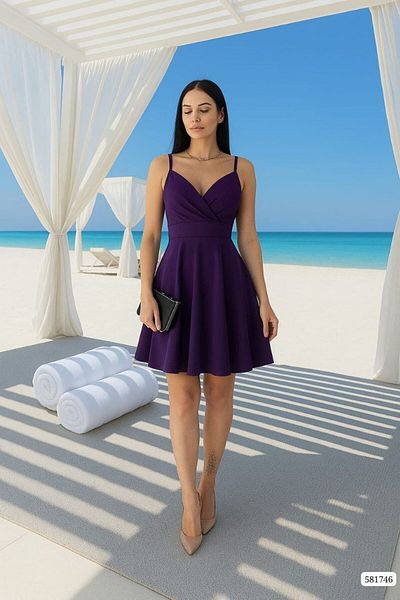 MADAMNİZ CREPE DRESS WITH STRAP