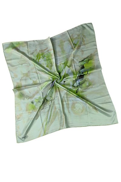 mim eşarp Κασκόλ Emilya Rayon με λουλούδια 90x90 cm