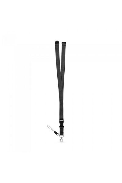 dalimag Badge Cord, Textile Material, 50 cm, Black
