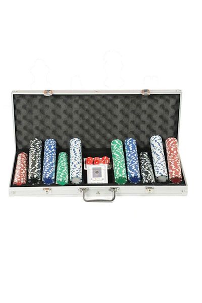 Sera Oyun Aletleri Professional 500 Chip (Chip) Poker Set with Metal Bag