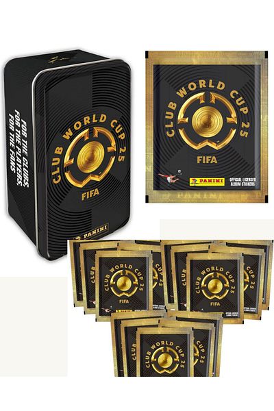 karinabest 2025 Officail Licensed Fifa Club World Cup Big Tin Box Box + 10 Pack Sticker Set