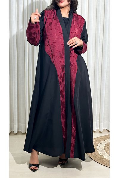 Elegant Washed crepe fabric abaya